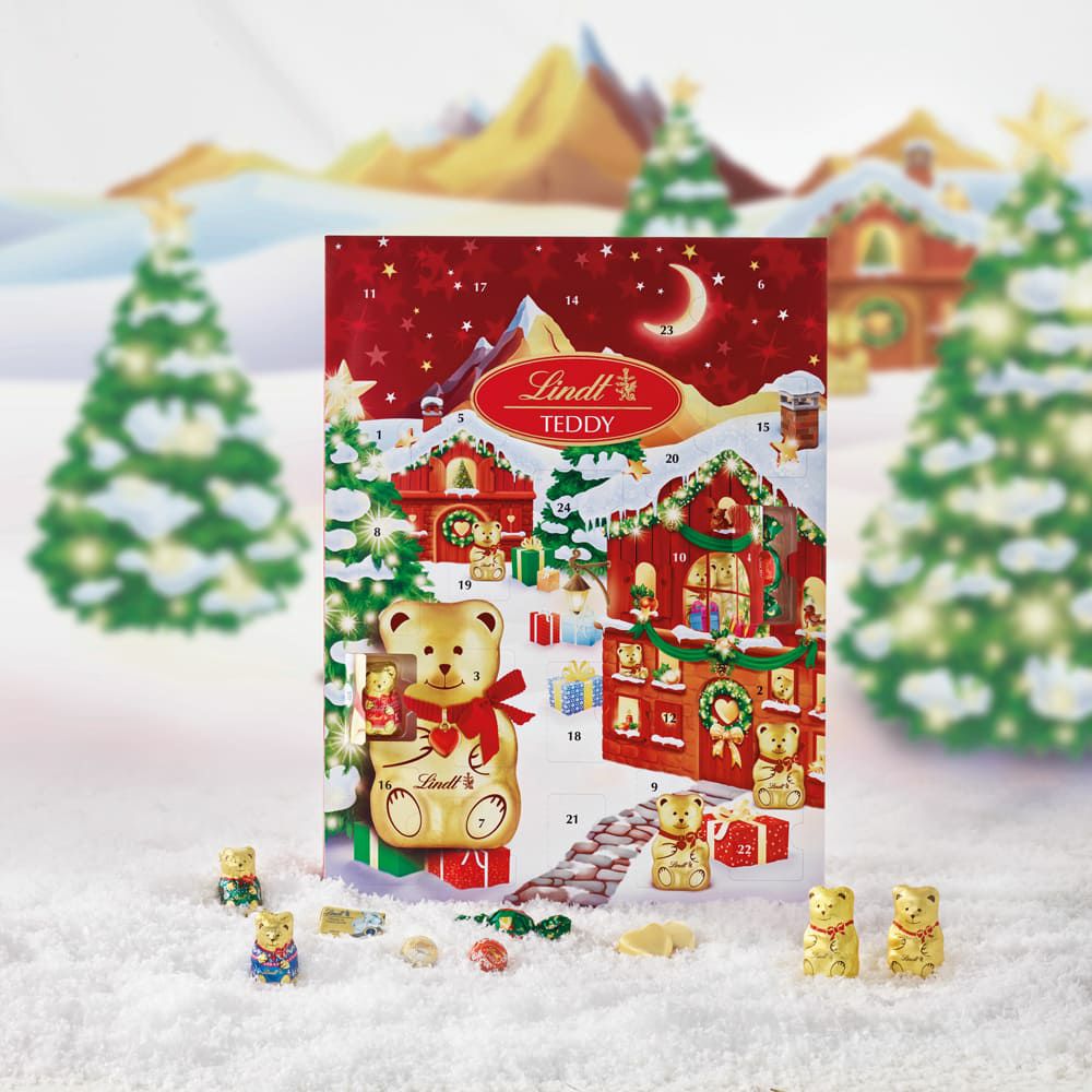 リンツテディ レッドナイト アドベントカレンダー 170g | リンツ