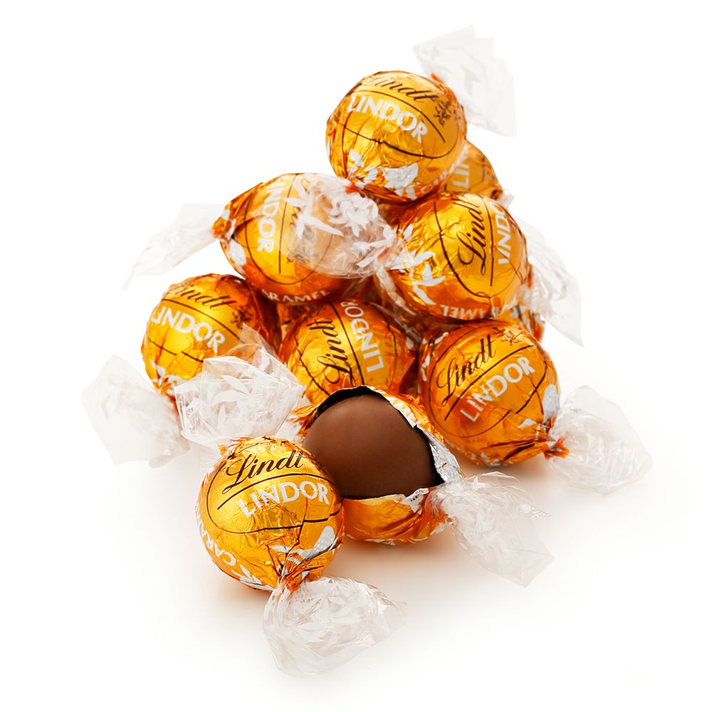 LINDOR キャラメル 4個入り リンツテナブル商品】リンドール キャラメル 30個（3個入り×10セット