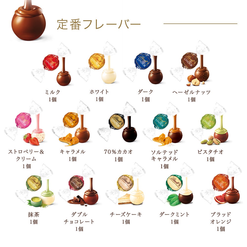 リンドール テイスティングセット 季節限定 16種16個入り（送料無料